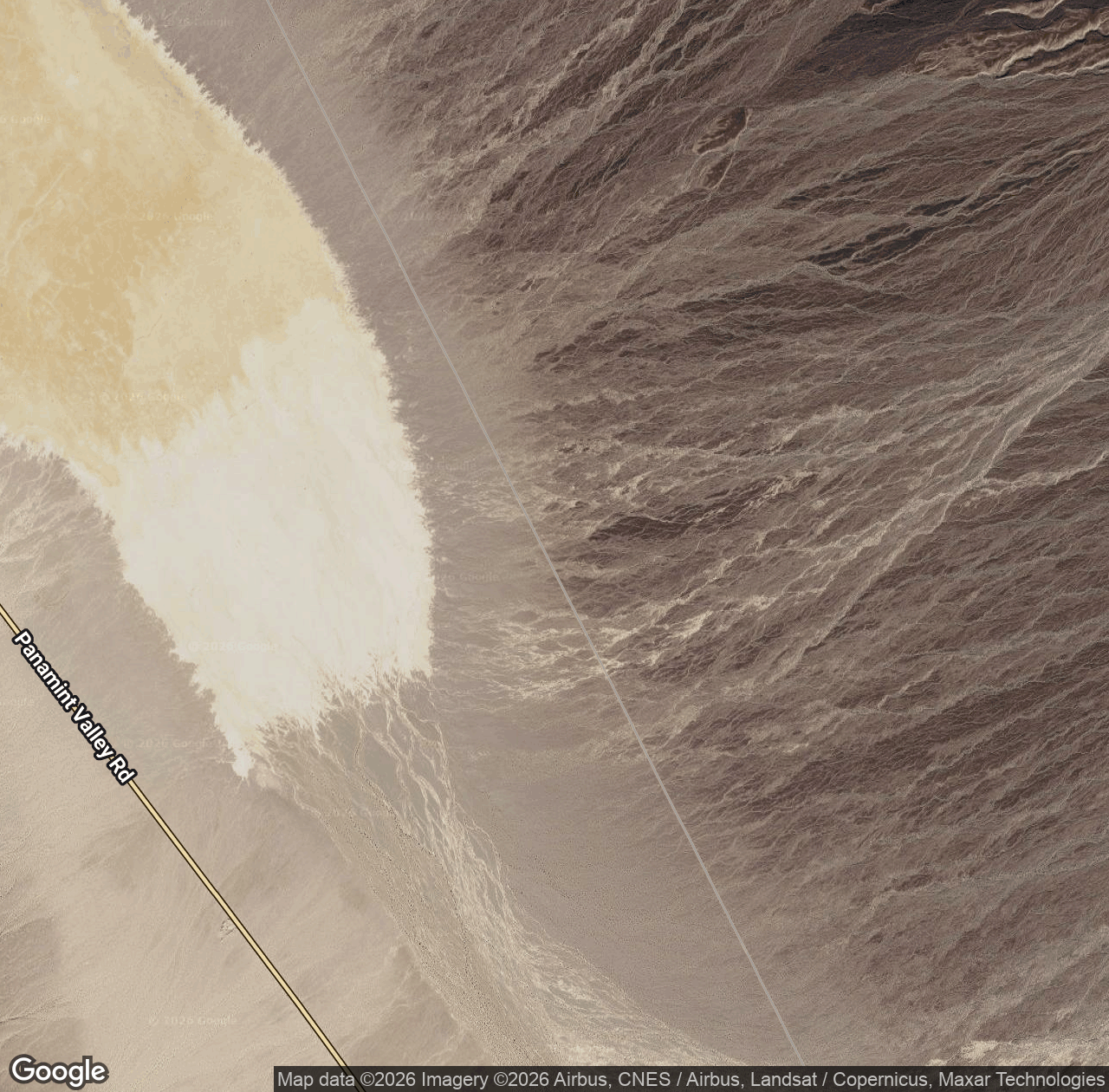 East Panamint Dry Lake Bed Road