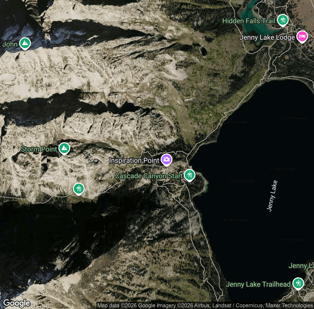 Horse Trail To String Lake Trail