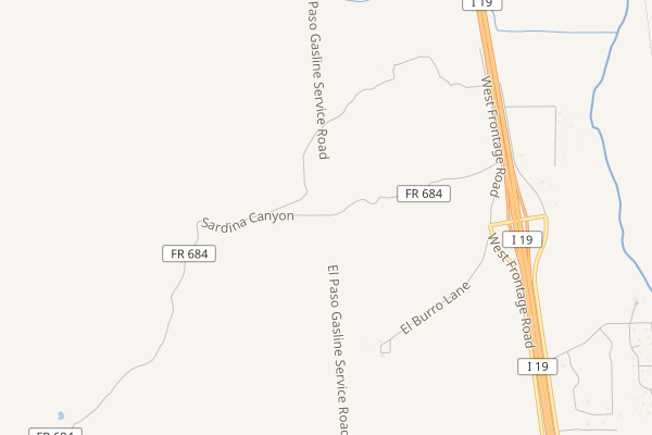 El Paso Gasline Service Road