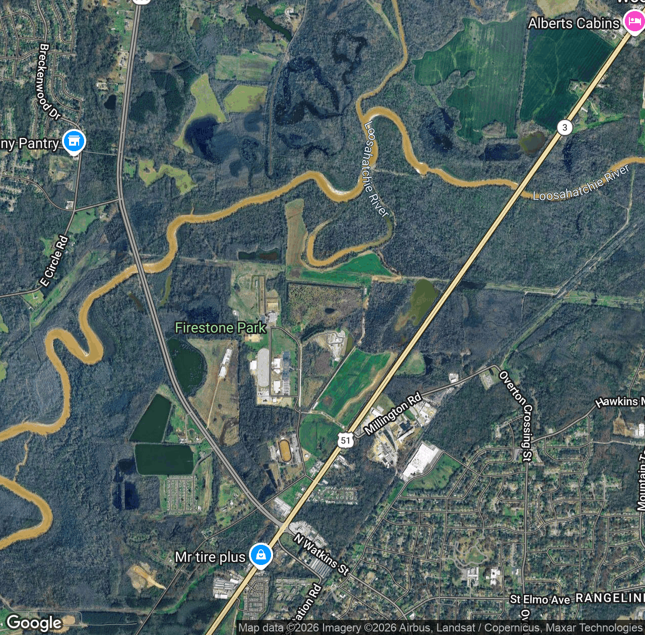 Loosahatchie River area