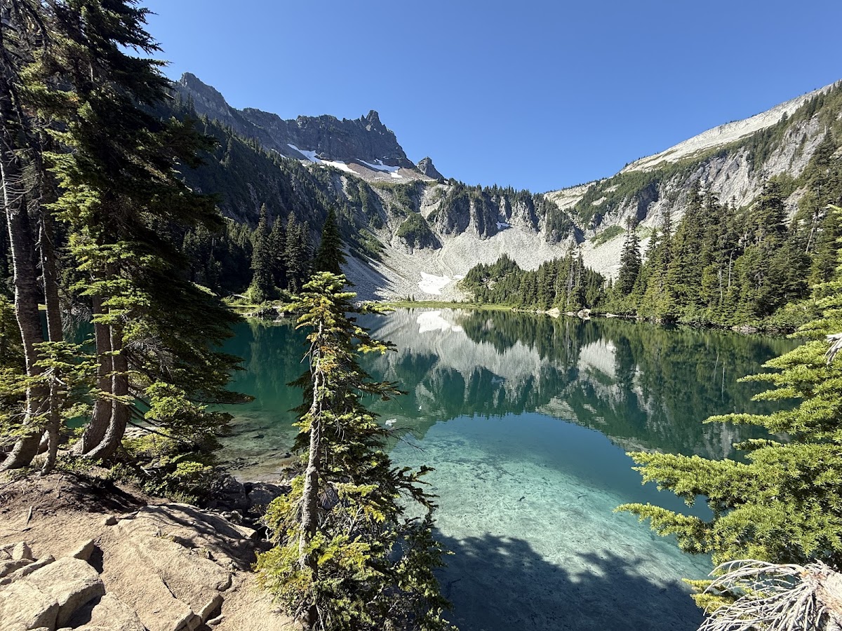 Bench and Snow Lake Trail