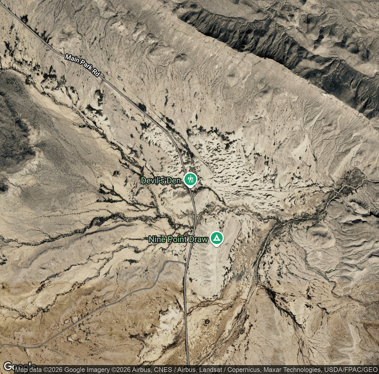 Dog Canyon & Devilâs Den Trailheads Parking