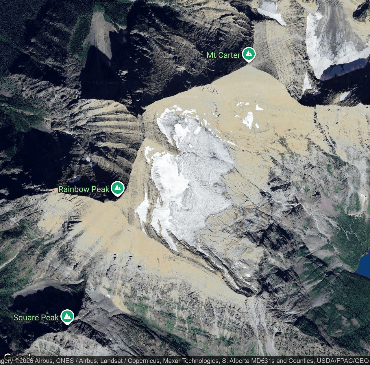 Rainbow Glacier